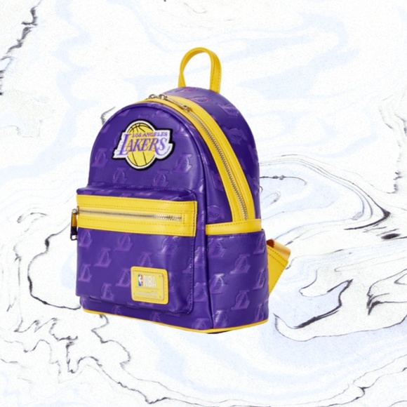 Loungefly NBA Los Angeles‎ Lakers Logo AOP Mini Backpack main image 4